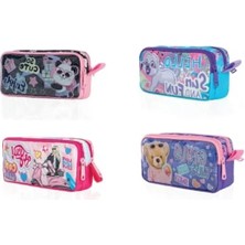 Esranın Dünyası Su Geçirmez Kız Kalem Çantası - Çift Göz, Pvc, 21X9X9 cm