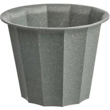 Esranın Dünyası Yüksek Kaliteli Bitki Saksısı, 9 Cm, Iç ve Dış Mekan Kullanımı Için Gri Renk
