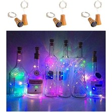 Esranın Dünyası 6'lı Güneş Enerjili Şarap Şişesi Işıkları, 20 LED Su Geçirmez