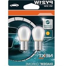 Esranın Dünyası 12 Volt Sarı Işık Ampül - Tek Duy PY21W 93 Chrome Desıgn