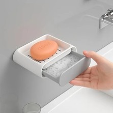 Esranın Dünyası 2 Adet Su Hazneli Katı Sabunluk Seti - Duvara Yapışan Tasarım