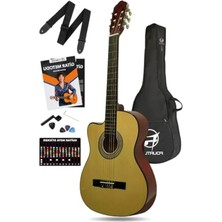 Esranın Dünyası 4/4 Boyutunda Sarı Kesik Kasa Klasik Gitar Seti