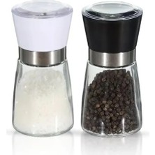 Esranın Dünyası 2'li Ayarlanabilir Tuz ve Karabiber Değirmeni Seti - Seramik Öğütücü