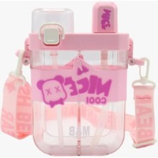 Esranın Dünyası 650ML Çift Bölmeli Damlatmaz Suluk, Pembe