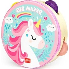 Esranın Dünyası Unicorn Motifli Tamburin - Eğlenceli ve Renkli