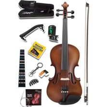 Esranın Dünyası Profesyonel Keman 4/4 Seti - Yastık, Tuner, Susturucu, Yedek Tel, Çanta ve Yay