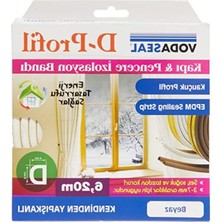 Esranın Dünyası Kauçuk Profil Kapı ve Pencere Izolasyon Bandı, Kendinden Yapışkanlı