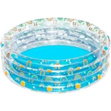 Esranın Dünyası Üç Bölmeli Desenli Çocuk Oyun Havuzu - 150 x 53 cm