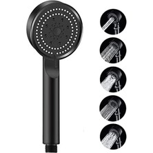 Esranın Dünyası Siyah Turbo Fan Lite El Duşu - 5 Fonksiyonlu, Su Tasarruflu