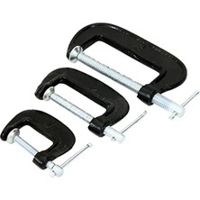 Esranın Dünyası 3 Parça G Clamp Seti - 25, 50 ve 75 mm Boyutları
