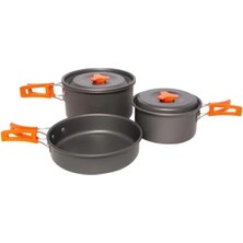 Esranın Dünyası Alüminyum Kamp Tencere Seti - Hafif ve Dayanıklı