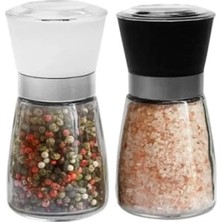Esranın Dünyası Cam Gövdeli Kapaklı Baharat Öğütücüsü Seti (2 Adet)