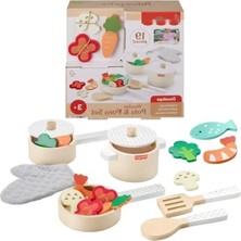 Esranın Dünyası 19 Parçalı Ahşap Mutfak Seti, Okul Öncesi Çocuklar Için