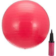 Esranın Dünyası 55 cm Pompalı Pilates Topu - Dayanıklı Pvc Malzeme
