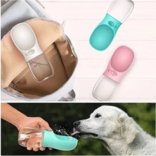Esranın Dünyası Seyahat Için Kilitlenebilen Su Sızdırmaz Kabı 350 ml - Taşınabilir Evcil Hayvan Suluğu