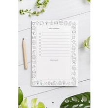 Esranın Dünyası Magnetli Alışveriş Listesi Not Defteri, 60 Sayfa, A6 Boyut