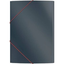 Esranın Dünyası A4 Lastik Kilitli Dosya, Gri