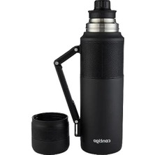 Esranın Dünyası 1.2l Kapasiteli Çelik Termos - Siyah, Sızdırmaz ve Vakum Yalıtımlı