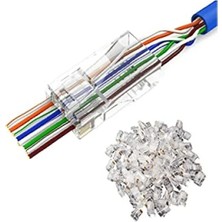 Esranın Dünyası Yeni Nesil Delikli Cat6 RJ45 Konnektör Utp Jack (100 Adet)