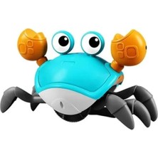 Esranın Dünyası Şarjlı Müzikli Yengeç Oyuncağı - Emekleme ve Yürümeye Destek (Mavi)