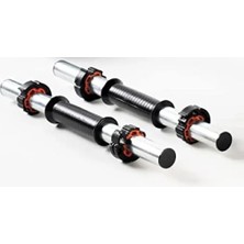 Esranın Dünyası 45 cm Krom Dambıl Barı ve Sıkıştırma Aparatı Seti