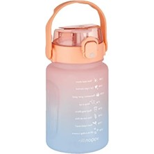 Esranın Dünyası 1000 ml Motivasyon Matarası, Pipetli/pipetsiz Kullanım