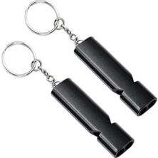 Esranın Dünyası Metal Acil Durum Düdüğü - 2 Adet, Anahtarlıklı, Yüksek Ses Seviyesi