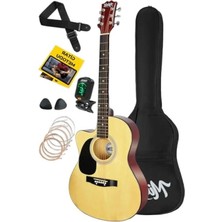 Esranın Dünyası 40 Inç Kesik Kasa Akustik Gitar Seti - 4/4 Yetişkin