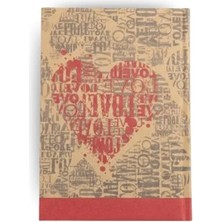 Esranın Dünyası 14X20 cm Boyutunda Kraft Hatıra Defteri, 96 Yaprak