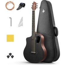 Esranın Dünyası Karbon Fiber Akustik Gitar Seti - Mat Kahverengi