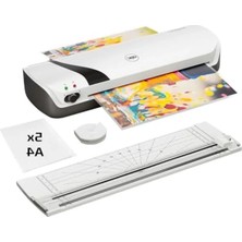 Esranın Dünyası Kompakt A4 Laminasyon Makinesi Seti, Beyaz, 4'ü 1 Arada