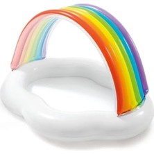 Esranın Dünyası 142 cm Çapında Gökkuşağı Desenli Şişme Havuz