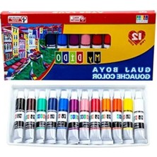 Esranın Dünyası Yüksek Kaliteli Guaj Boya - 12 Renk Seti