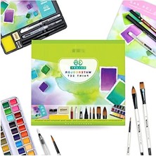 Esranın Dünyası Profesyonel Sulu Boya Seti ve Aksesuarları