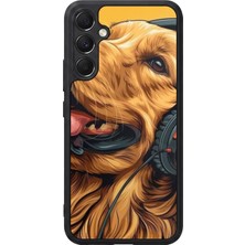 Samsung Galaxy M34 Uyumlu Golden Kopek Tasarımlı Glossy Premium Kılıf