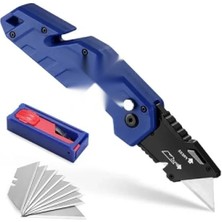 Esranın Dünyası Katlanır Çok Amaçlı Rötuş Maket Bıçağı + 10 Adet Yedek Bıçak