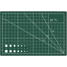 Esranın Dünyası Yeşil A5 Boyutunda Patchwork Kesme Matı (22X15 Cm)