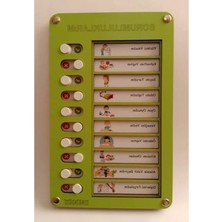 Esranın Dünyası Eğitici Günlük Rutin Kontrol Listesi - Yeşil