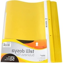 Esranın Dünyası 50'li Sarı Renk A4 Telli Dosya Seti - Pp Malzeme