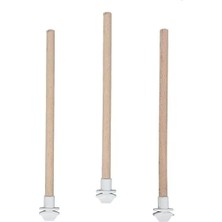 Esranın Dünyası 3'lü Pürüzsüz Ahşap Kuş Tüneği, 40 cm