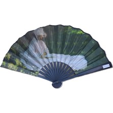 Hediye Sandalı Lüks Katlanabilir El Yelpazesi - Hediyelik Modern Yelpaze