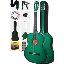 Esranın Dünyası Yetişkin Boy 4/4 Klasik Gitar Seti - Sap Ayarlı