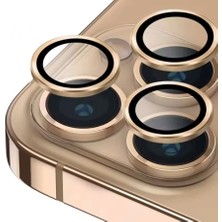 Epro iPhone 16 Pro Max Safir Kolay Uygulama Aparatlı Metal Çerçeveli Yüksek Kaliteli Kamera Lens Koruyucu