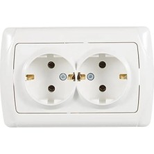 Esranın Dünyası Ikili Beyaz Top Priz - Güvenilir Ev Kullanımı