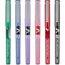 Esranın Dünyası V5 Hi-Tecpoint Roller Kalem Seti - Ince 0.5 mm Uç, 6'lı Renkli Paket