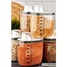 Esranın Dünyası Kapaklı Vakumlu Erzak Saklama Kabı, 1300 Ml, Sızdırmaz