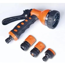 Esranın Dünyası Ergonomik Tasarımlı Çok Fonksiyonlu Bahçe Sulama Tabancası - 3 Adaptör ile