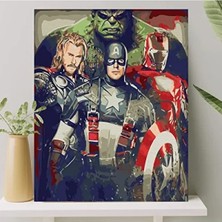 Esranın Dünyası Sayılarla Boyama Tuval Seti - Fırça ve Boya Dahil