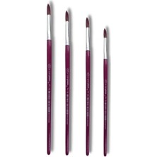 Esranın Dünyası 4'lü Profesyonel Sulu ve Akrilik Boya Fırça Seti