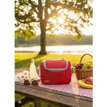 Esranın Dünyası Isı Yalıtımlı Termos Çanta, Öğle Yemeği ve Piknik Ihtiyaçları Için Kırmızı